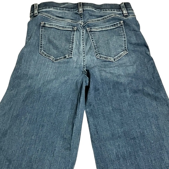 Spanx Seamed Front Wide Leg Blue Jeans-Vintage Indigo Size Medium - Picture 4 of 8